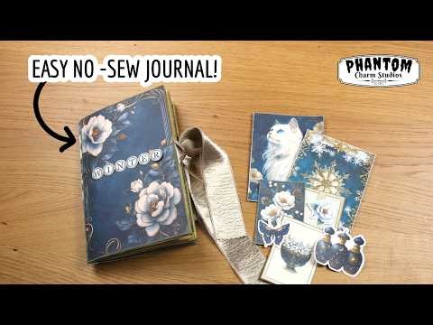 ✨Beginner Friendly Junk Journal Tutorial | ❄️Winter Solstice Collection | Craft with me!
