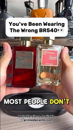 Baccarat Rouge 540 EDP vs. Extrait