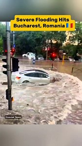 🌧️ Severe Flooding Hits Bucharest, Romania 🇷🇴 On June 9, 2025, torrential rains brought widespread flooding across Bucharest and nearby Ilfov County. Roads turned into rivers, vehicles were abandoned, and parts of the public transport system were shut down. Heavy rainfall overwhelmed drainage systems, leading to traffic chaos, suspended tram services, and flight delays. Authorities urged residents to stay indoors as emergency crews responded to the crisis. This rare and intense storm serves a
