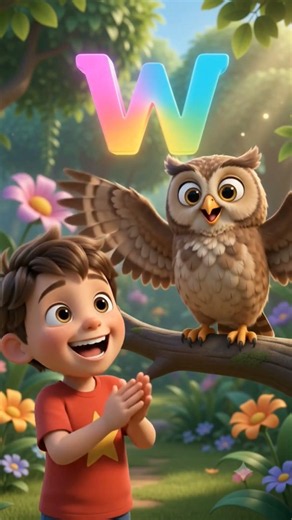 Owl Spelling Song for Kids 🦉 | Learn O-W-L with Milo | Nursery Rhymes & Educational Learning Video