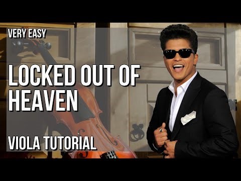 SUPER EASY: How to play Locked out of Heaven by Bruno Mars on Viola (Tutorial)