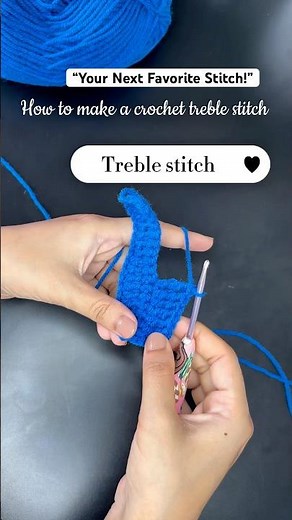 “Crochet Treble Stitch Tutorial for Beginners (Step-by-Step!)”#CrochetShorts #TrebleStitch