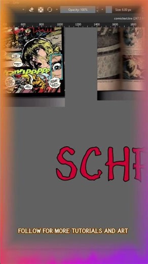 Comic Text Effects in Krita: 1 Minute Tutorial