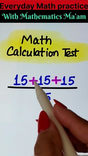 338K views · 716 reactions | Math Calculation Test 易✍️ #reelschallenge #brainchallenge #learnonfacebook #maths #skills #dailylearning #iqchallenge #learningeveryday | Mathematics Ma'am | Facebook