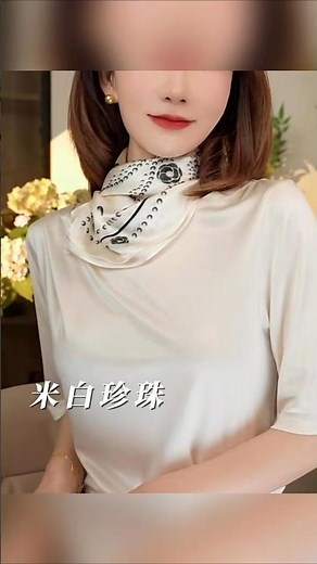 How to Tie a Silk Scarf Professionally | Easy & Elegant Scarf Tutorial ✨ #fashion #accessorie #ootd
