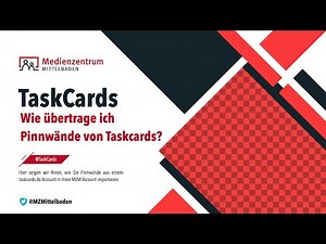 TaskCards - Wie übertrage ich Pinnwände von Taskcards?