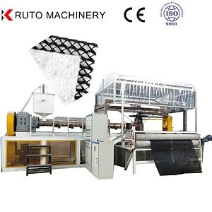 [Hot Item] Geonet Sheet Plastic Machinery Composite 3D Drainage Net Extrusion Line
