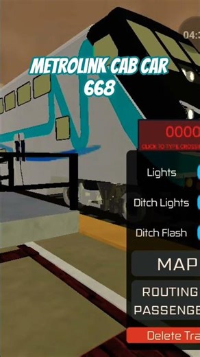 Metrolink Rotem Cab Car 668 Departing Fullerton #metrolink #roblox #railfan #shorts