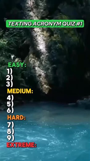 Texting acronym quiz #quiz #quizchallenge #dailyquiz #usa_tiktok #foryourpage