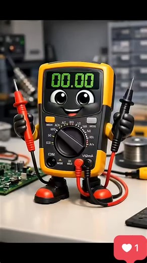 electronic compnent ai on Instagram: "Electrician's Best Friend - Multimeter #robot #smartphone #solarcell #electronicsMultimeter kya hota hai aur yeh kaise kaam karta hai? 🔋⚡ Is short video mein aap dekhenge ki multimeter se voltage, current aur resistance kaise measure kiya jata hai. Beginners, ITI, Polytechnic aur electronics students ke liye perfect video! 👉 Like 👍 Share 🔁 Subscribe 🔔 for more electronics shorts #Multimeter​ ElectronicsShorts​ TechShorts​ Electrical​ ITI​ Polytechnic​ L