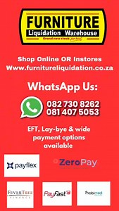 59K views · 264 reactions |  CLEARANCE ALERT!   Up to 50% OFF selected items!   Stylish pieces at unbelievable prices  Limited stock – once it’s gone, it’s gone! ✨ Your chance to refresh your home and save big! ✨  Hurry – shop the Clearance Sale before it ends!  WhatsApp us today: 081 407 5053 #ClearanceAlert #FurnitureSale #BigSavings #HomeStyleDeals #LimitedStock | Furniture Liquidation Warehouse | Facebook