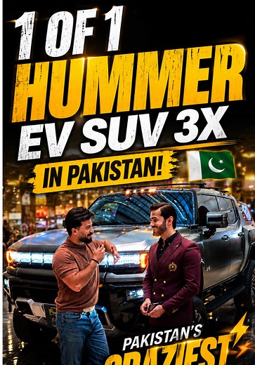 This isn’t just another SUV… this is the Hummer EV SUV 3X. One of the most talked about electric SUVs in the world, and seeing it up close at the Dolmen Mall Auto Show was an experience on another level. 🔥 Massive road presence, futuristic design, insane technology, and the kind of attention that stops people in their tracks. A huge thanks to the owner for the warm welcome and for giving us a closer look at what is being called a 1 of 1 Hummer EV SUV 3X in Pakistan. 🇵🇰 Now I need your opinion