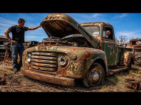 ASMR Car Restoration | 1948 Ford F-1 Full Restoration From Total Disrepair to Factory Fresh