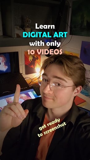 Logan Harvath on Instagram: "Learn digital art with only 10 videos ✨✨ I started learning digital art back 6 years ago. Man, it feels like it's been forever! But I've loved it ever since I began at 16. So, here's a bunch of videos that will help you start out if you're a beginner. Or, if you're a more practiced artist, then they'll still be a great review! #art #digitalart #digitalartist #beinnerartist #artstudent"