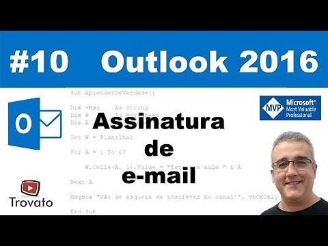 #10 – Assinatura de E-mail - Outlook 2016
