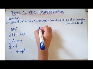 How to find hybridization || easy explanation