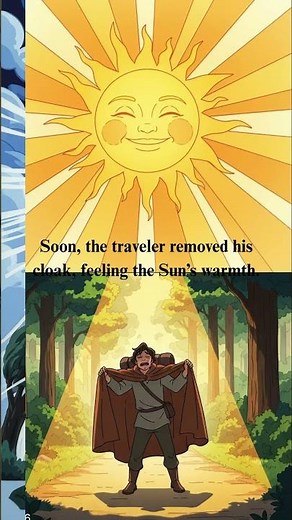 “The North Wind and The Sun 🌬️☀️ | A Powerful Lesson on Kindness Over Force”