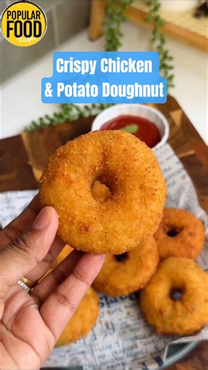Crispy Chicken & Potato Doughnuts #viral #recipe