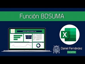 Función BDSUMA en Excel