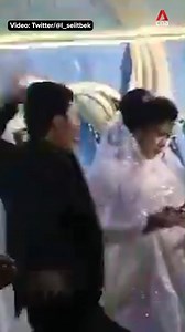 268K views · 1.8K reactions | WATCH: A man in Uzbekistan who attacked his bride when she beat him in a game at their wedding has been charged with hooliganism. Read more: https://cna.asia/3xX60AR | CNA | Facebook