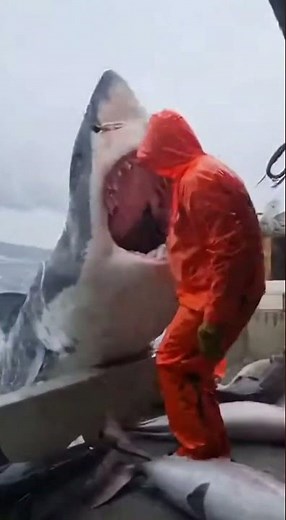 Stormy Deck Nightmare: Swordfish Beaks Everywhere, Shark Jaws Next 😨