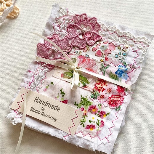 Shabby Chic Textile Art Clusters: Vintage Roses, Lace & Crochet (5 Piece Set) - Etsy