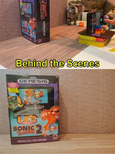Behind the Scenes Sega Genesis Sonic Diorama Stop Motion Unboxing