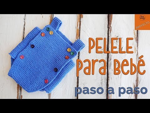 Pelele, Peto, Mameluco tejido en dos agujas - Soy Woolly