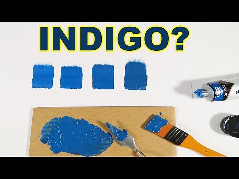 How To Make Indigo Color With Acrylic Paint