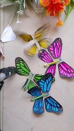 DIY Viral Flying Butterfly tutorial🦋✨️|Easy Butterfly cute gifts craft#cutegiftideas#diy#viral