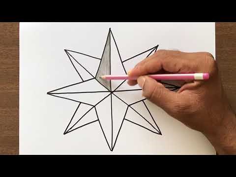 How to Draw a Compass Rose Step-by-step for Beginners in Easy Way