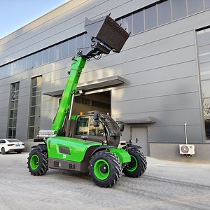 [Hot Item] 4WD 3 Tons Boom Telehandler Forklift with Cabin Telescopic Lift Material Handling Equipment for Construction