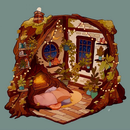 Libby Frame | Cottage nook interior | Instagram