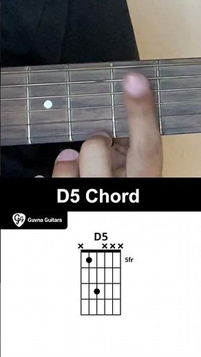 How To Play The D5 Chord On Guitar - Guvna Guitars