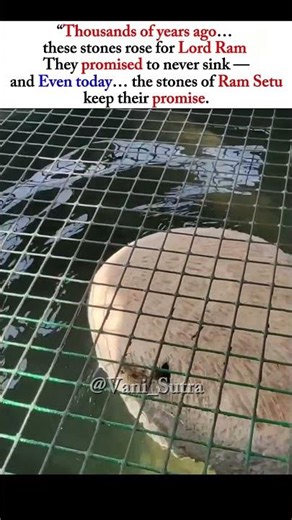 “The Stones That Still Keep Their Promise | Ram Setu Miracle | Jai Shree Ram 🔱”#jaishreeram#bhakti