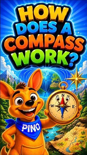 How Does a Compass Work 🧭 Fun Science for Kids Kangaroo Pino