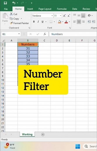 || How to filter numbers in excel | Filter with greater than formula ||