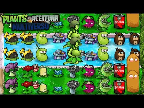 Plants vs Zombies Aceituna Multiverso Widescreen | Girl Gatling Pea, Cherry Pea & More | Download