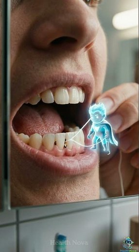 Not Flossing Is Causing Gum Problems – This Habit Can Save Your Teeth. #shortsfeed #ai