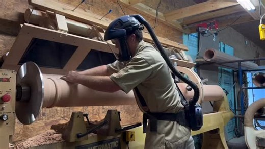 1.2K views · 294 reactions | Spinning and sanding on the big boy lathe @chesapeakelatheworks #powermaticwoodworking #powermaticlathe | Powermatic | Facebook