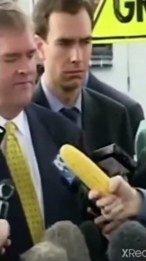 Man gets interviewed by corn meme