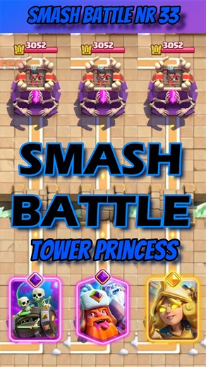 S.B.33: evo Skeleton Barrel vs evo Lumberjack vs hero Musketeer (Tower Princess Edition)
