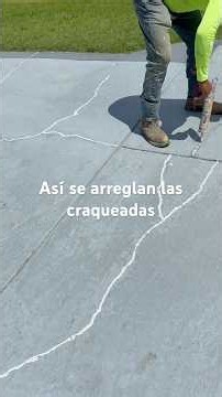 Cómo arreglar las craqueadas en el concreto #construction