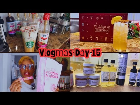 🎄 Vlogmas Day 15 | Peppermint Mocha Cold Brew ☕ | 12 Days of Bartesian | Bariatric Meals I Ate Today