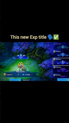 This new Exp title*🗣️✅