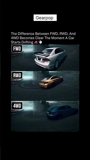 FWD vs RWD vs 4WD – The Real Difference When A Car Starts Drifting 🚗💨