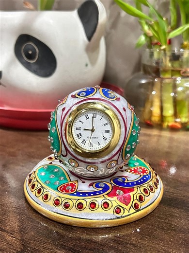 Rajasthani Marble Table Watch | Antique Home Decor Art - Etsy