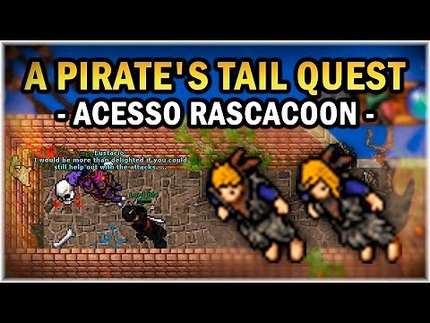[TIBIA] - A PIRATE'S TAIL QUEST (PART 1) | 1500 POINTS FAST | ACCESS TO RASCACOON AND EXOTIC CAVE