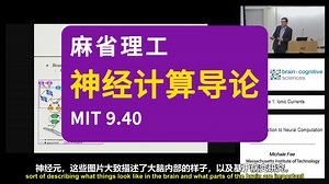 【麻省理工】神经计算导论 | MIT 9.40 Introduction to Neural Computation, Spring 2018_哔哩哔哩_bilibili