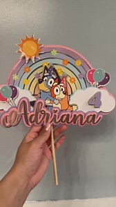 Personalized Bluey Cake Topper: 3D Birthday Party Decor - Etsy